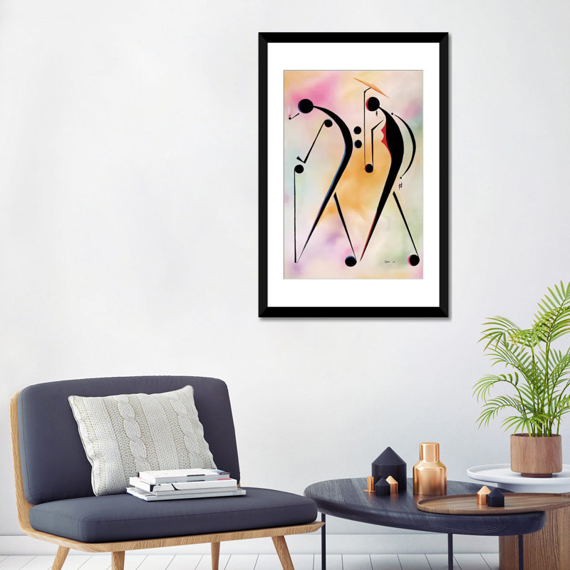 « ole pour les gens », impression sur toile, H 24 po x l 16 po x P 1 po, Papier d'art encadré noir, Blanc