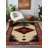 Nouvelle Collection Digital Print Cotton-Polyester Red Beige Moroccan Rug-450138103
