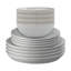 Elements Light Grey Coupe 12Pc Tableware Set-654701366