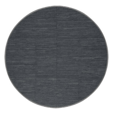 Tapis gris uni lavable à la machine