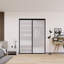 Cloisons 2 pièces en verre transparent - Portes coulissantes - Portes de placard-96872735-113883877