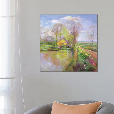 Spring Bridge, 1992 1 Piece Wrapped Canvas Painting