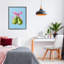 Poires simples avec giclée encadrée de ruban, design par Imagine It Images-243654281-243654287