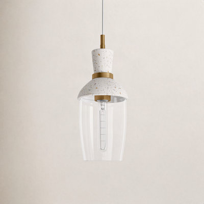 Rounak Single Light Glass Dimmable Pendant