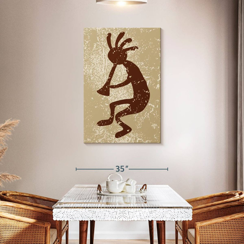 Lelar Native American Deity Grunge, 45" H x 30" W