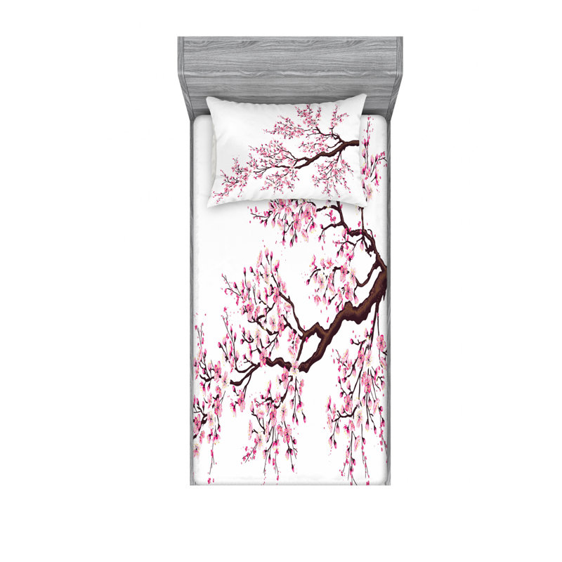 Ensemble de draps à branches, Ensemble de draps pour lit simple TG avec drap-hou