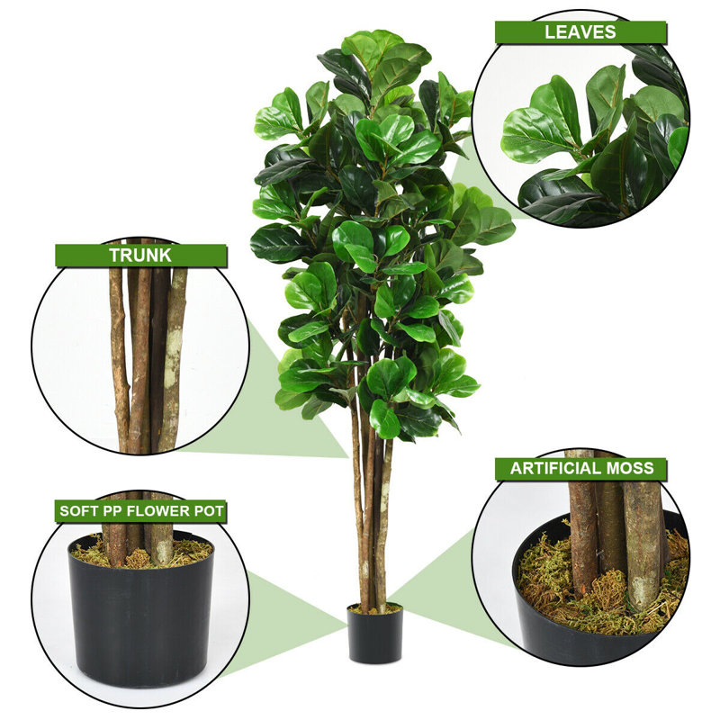 6FT Artificial Indoor/Outdoor Decorative Planter