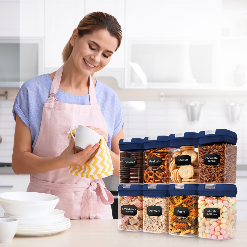 Cheer Collection Food Storage Container, Navy