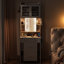 Petit bureau de meuble-lavabo avec miroir coulissant et lumières DEL-936057530-936057528
