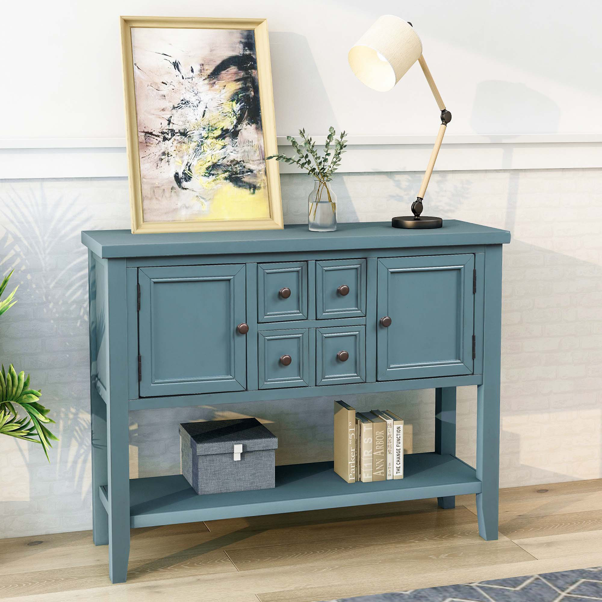 Lark Manor Cambridge Series Buffet Sideboard Console Table With Bottom ...