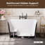 Selene 47'' x 27'' Freestanding Soaking Acrylic Bathtub with Side Drain-105154458
