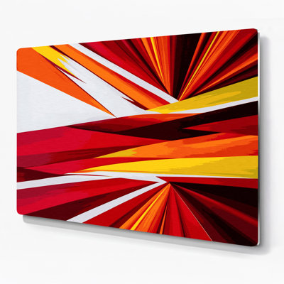 Hard Edge 21 Red Metal Wall Art