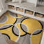 Tapis jaune / gris / noir Doucet-1383245439