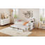 Lit plateforme moderne avec bureau et lit gigogne-118414059