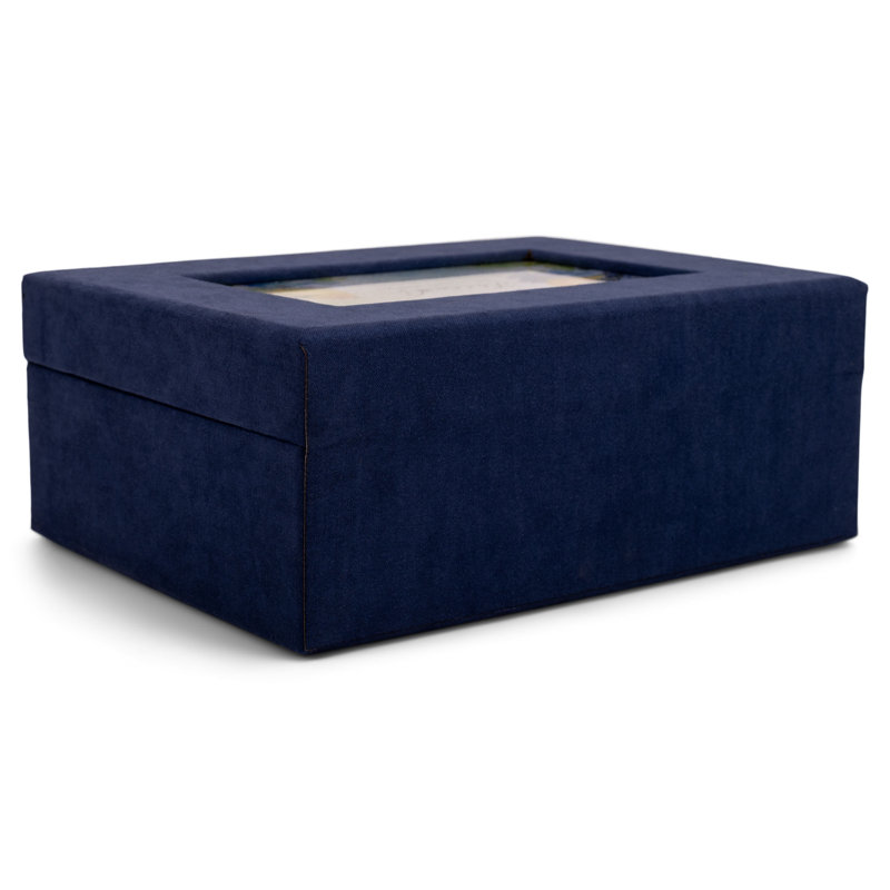 Linen Music Box I Have Loved You Navy