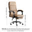 Chaise de bureau moderne en cuir multifonction