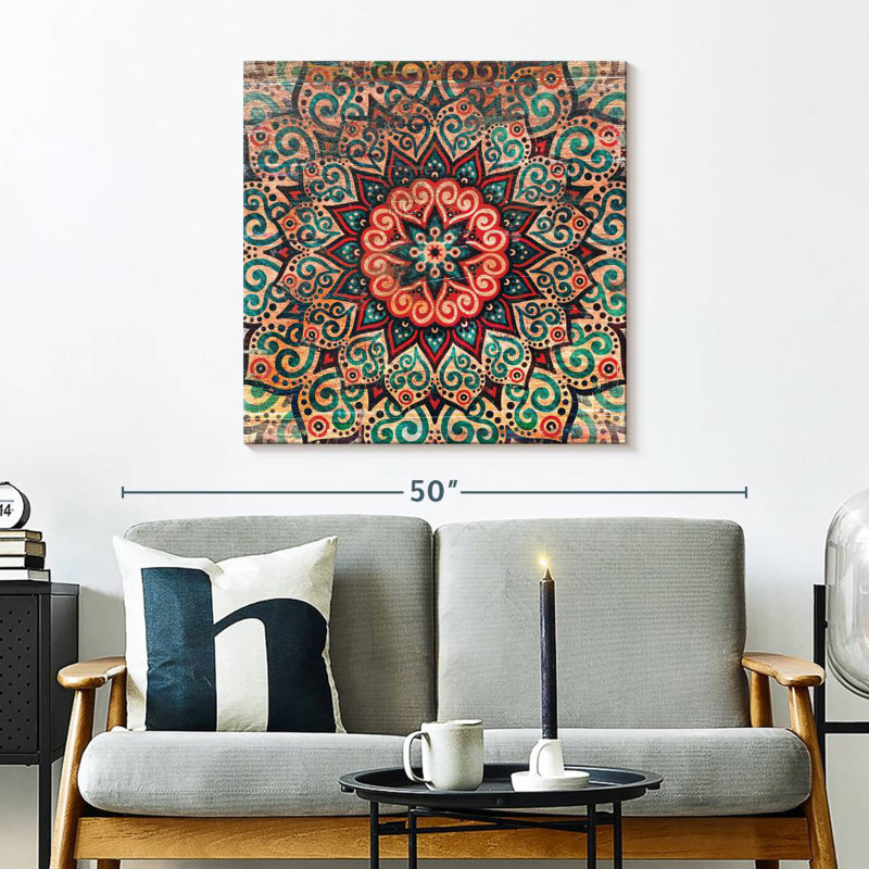 Kerner Arabesque Mandala, 30'' H x 30'' W