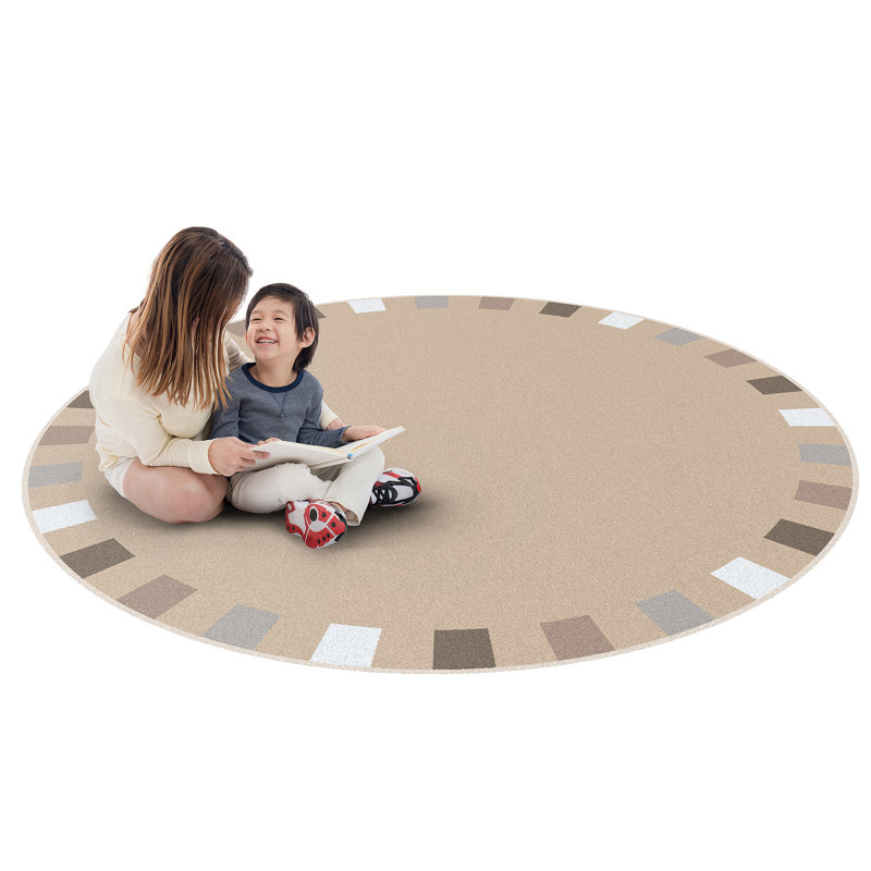 Tapis «On The Border» par Joy Carpets, Rond 7 pi 7 po