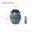 Vase rond en céramique 17,5 po H
