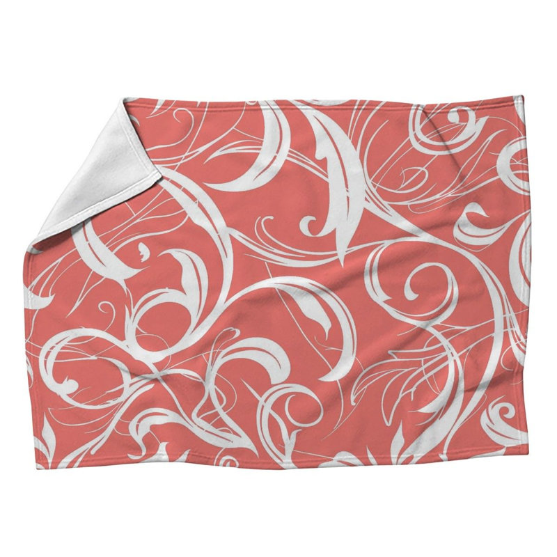 Swirls Cool Pattern Machine Printed Throw Blanket, Twin