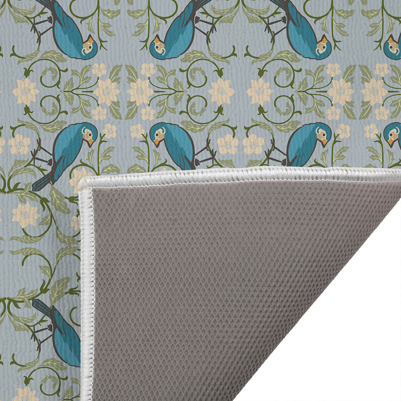 Tapis de bain Myah, Bleu, Rectangle - 24" L x 17" W