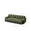 Comfortable Modern Green Sofas, Chenille Upholstered Three-seater, Living Room Essential