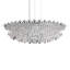Trilliane Strands 8 Light 45in x 15in Pendant in Polished Stainless Steel with Clear Radiance Crystals-413755275