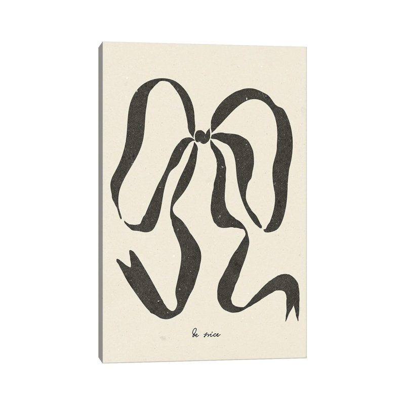 Bow II by NKTN - Gallery-Wrapped Canvas Giclée on Canvas, Does Not Apply, Wrapped Canvas, 30.48 cm H x 20.32 cm W