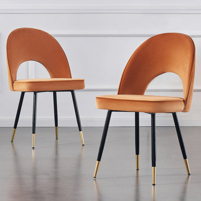 Zackery Velvet Upholstered Dining Chair Parsons