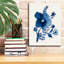 Art mural sur toile, "Indépendant Blooms Blue 1" par Shirley Novak-1413704346