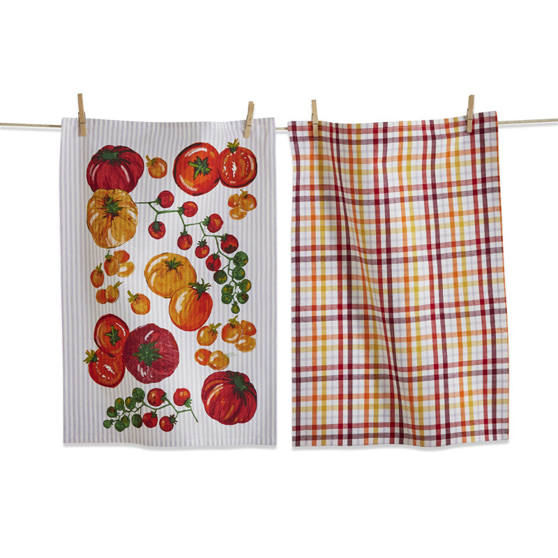 Heirloom Tomato Dishtowel S/2