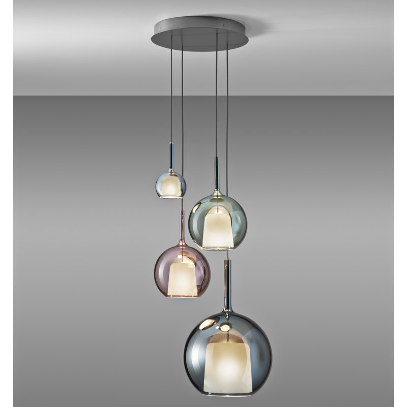 GLO 1 - Light Pendant, Medium, Titanium, Black