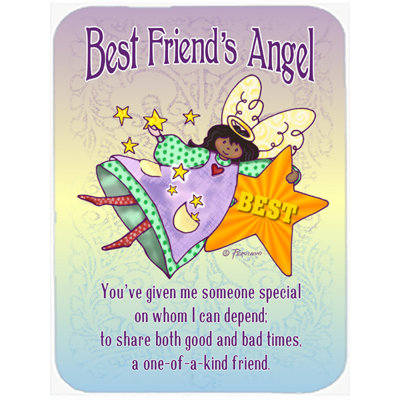 Best Friend's Angel Glass Cutting Board