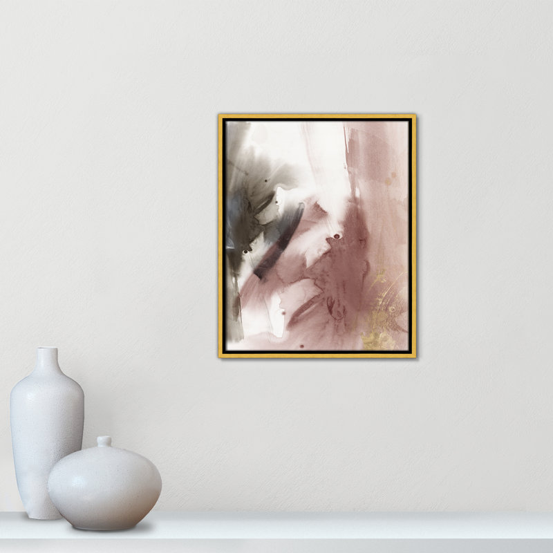 Impression stratifiée II par Casa Fine Arts, Or, H 21,5 po x l 17,5 po