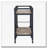Rustic Oak and Charcoal 2-shelf Serving Cart