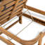 Chaise longue d'extérieur en acacia