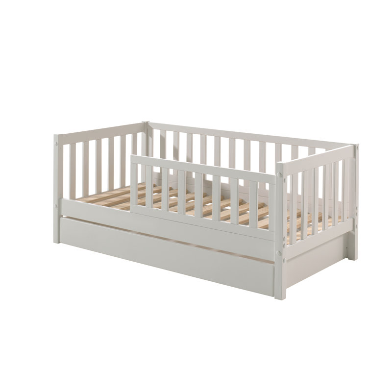 Cot Bed / Toddler (70 x 140cm) Drawer Bed Frame, White