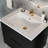 Aqualuxe Modern Wall-Mounted Floating Vanity with Ceramic Sink-118690817-118690818