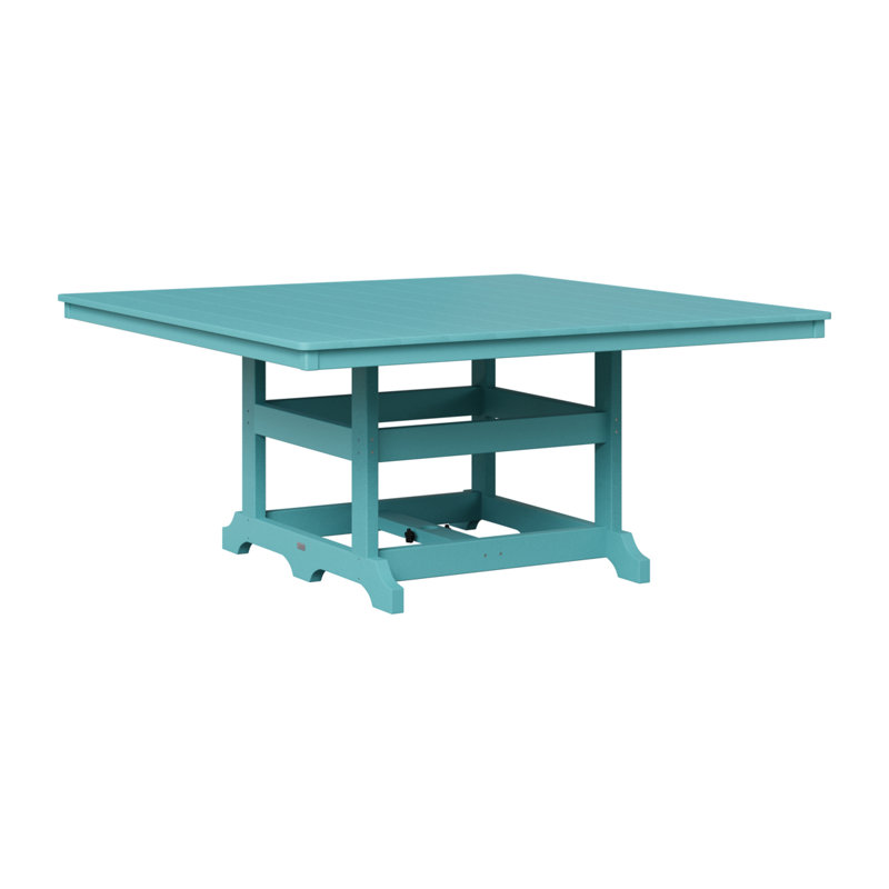 Table de salle à manger Berlin Classic, Bleu Aruba, Bleu Aruba