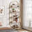 70.8" Tall Open Bookshelf, Modern Arched Bookcase-1119016605