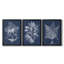 Foliage Chintz IV  -Custom Framed  Wrapped Gallery Canvas - 3 Pieces-1484554019-1484554022