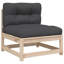  Ensemble de canapé de patio en bois de pin massif crème et naturel-1535560274