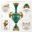 Vase en porcelaine et bronze vert émeraude de 29 po de hauteur avec poignées ornées et personnages féminins - Grande pièce maîtresse de style rétro pour le salon, le couloir et la table de salle à manger