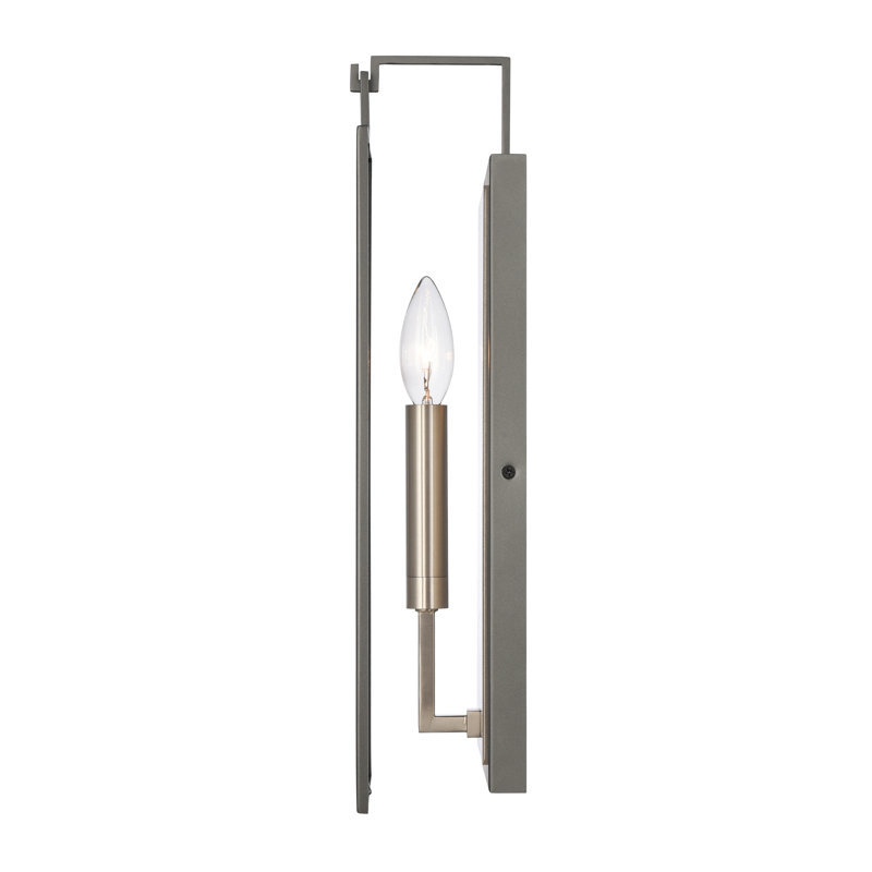 Gianni 17'' High 1-Light Sconce - Dark Gray, Dark Gray