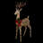 Glass Staked Christmas Reindeer Outdoor Lights