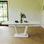 Table de cuisine, table de salle à manger extensible avec pieds en forme de U pour la maison