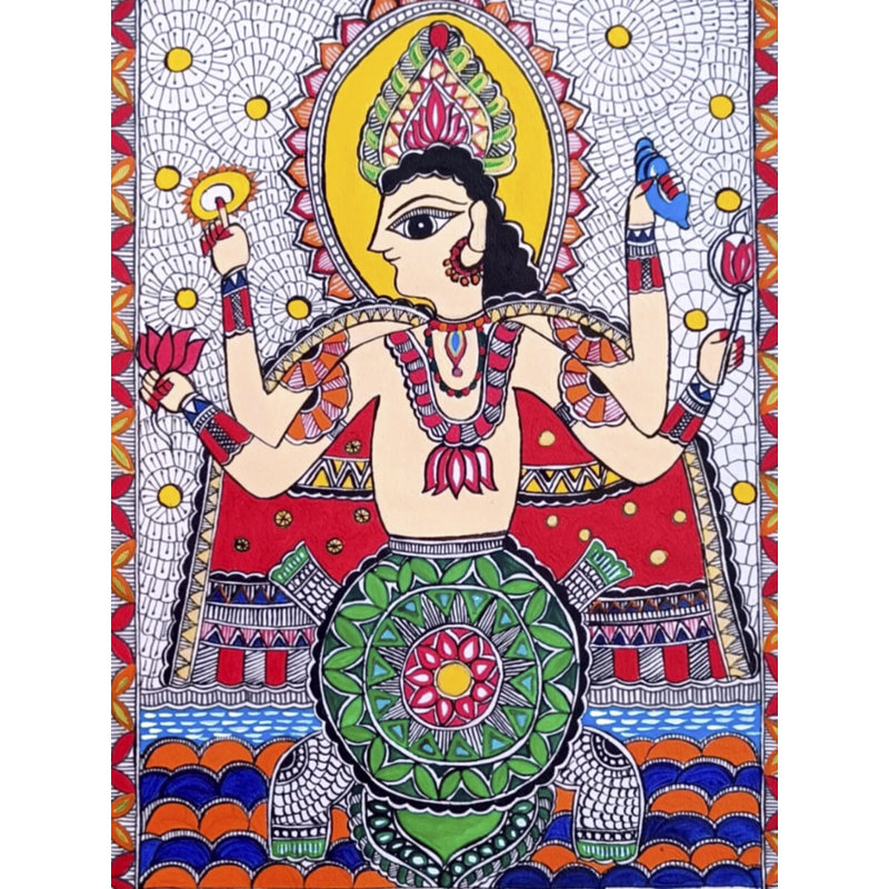 Avocat de Kourma - Vishnu | Acrylique sur toile | Par Muskan