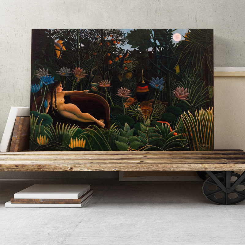 Henri Rousseau - Wrapped Canvas Painting, 40cm H x 60cm W