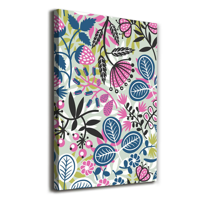 Flowers - Wrapped Canvas Print