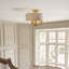 Linen Flush Mount-545699807